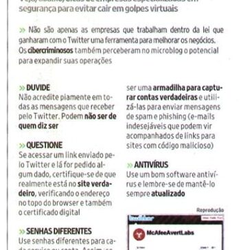 Segurança no Microblog – Folha de S.Paulo