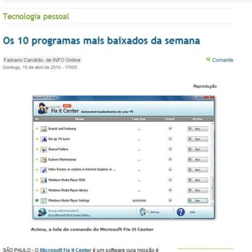 Os 10 programas mais baixados da semana – Info online