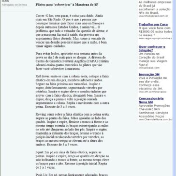 Mania de correr – Jornal da Tarde