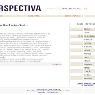 20ª Fitness Brasil agitará Santos – Perspectiva