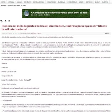 Pioneira no método pilates no Brasil, Alice Hecker confirma presença na 20ª Fitness Brasil Internacional – Portal Segs