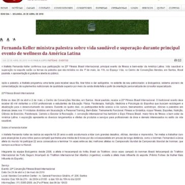 Fernanda Keller ministra palestra sobre vida saudável e superação durante principal evento de wellness da América Latina – Segs