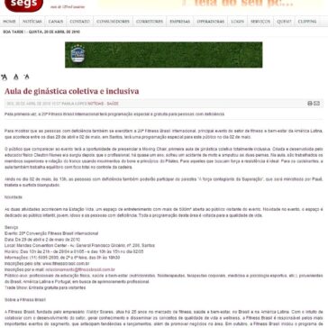 Aula de ginástica coletiva e inclusiva – Portal Segs