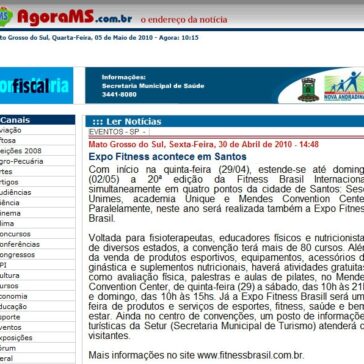 Expo Fitness acontece em Santos – Agora MS