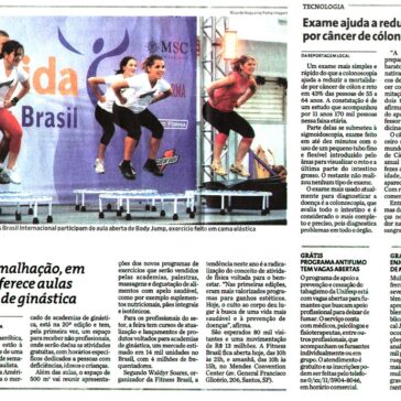 Feira da malhação em Santos, oferece aulas coletivas de ginástica – Folha de S Paulo