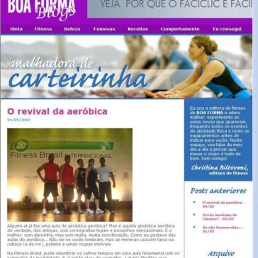 O revival da aeróbica – Blog Boa Forma