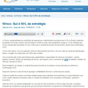 Winco: Sul é 50% da estratégia – Baguete