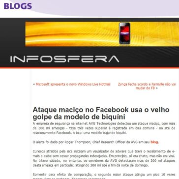Ataque maciço no Facebook usa o velho golpe da modelo de biquíni – ClicRBS