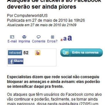 Ataques de crackers ao Facebook deverão ser ainda piores – IDG Now