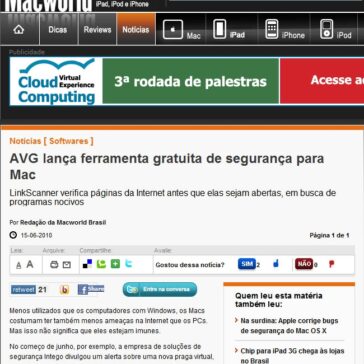 AVG lança ferramenta gratuita de segurança para Mac – Mac World