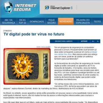 TV digital pode ter vírus no futuro – Internet Segura