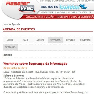 Workshop sobre Segurança da Informação – Reseller Web