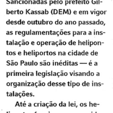 Regulamentação é inédita na capital paulista – Jornal – DCI – Página E1