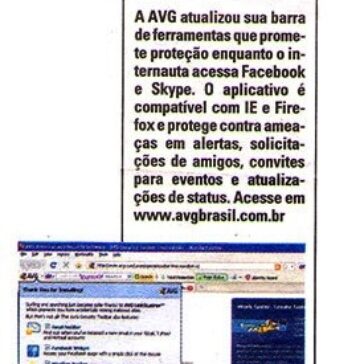 A AVG atualizou sua barra de ferramentas… – Hoje em Dia
