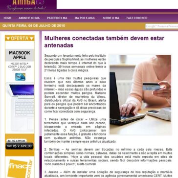 Mulheres conectadas também devem estar antenadas – Melhor Amiga