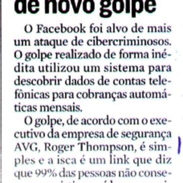 Conta telefônica de usuários é alvo de novo golpe – A Tribuna