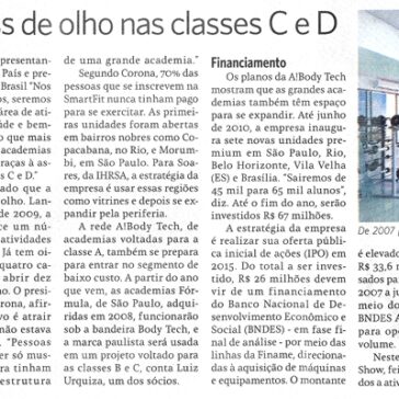 Mercado de fitness de olho nas classes C e D – Correio do Estado – Página 12a