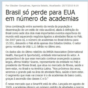 Brasil só perde para EUA em número de academias – MSN