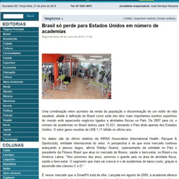 Brasil só perde para Estados Unidos em número de academias – Folha de Dourado