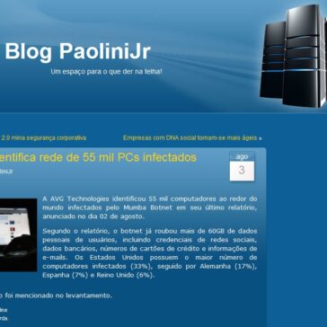 AVG identifica rede de 55 mil PCs infectados – Blog PaoliniJr