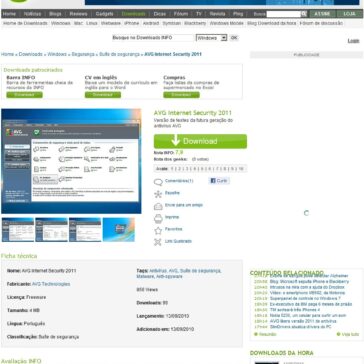AVG Internet Security 2011 – Info Downloads