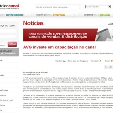 AVG investe em capacitação no canal – Portal do Canal