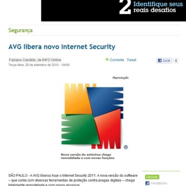 AVG libera novo Internet Security – Info