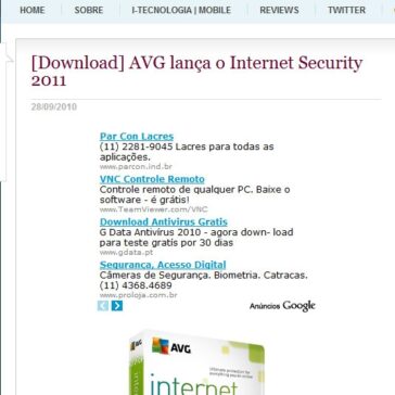 AVG lança o Internet Security 2011 – i Tecnologia