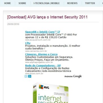 AVG lança o internet Security 2011 – i-Tecnologia