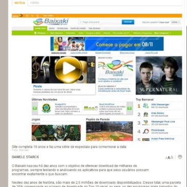 Top ten: os 10 programas mais baixados em 10 anos de Baixaki – Terra