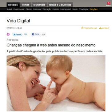 Crianças chegam à web antes mesmo do nascimento – Veja