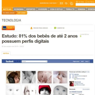 Estudo: 81% dos bebês de até 2 anos possuem perfis digitais – Terra