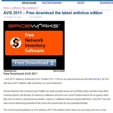 AVG 2011 ? Free download the latest antivirus edition – Techbliss