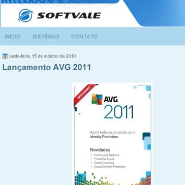 Lançamento AVG 2011 – Softvale