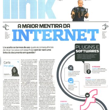 A Maior mentira da internet – OESP – Página L1