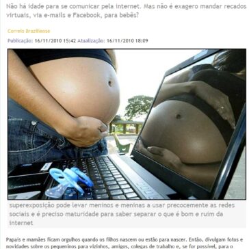 Redes sociais invadem o universo dos pequeninos e até dos que não nasceram – Estado de Minas