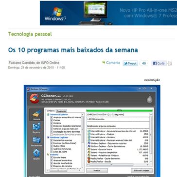 Os 10 programas mais baixados da semana – Info