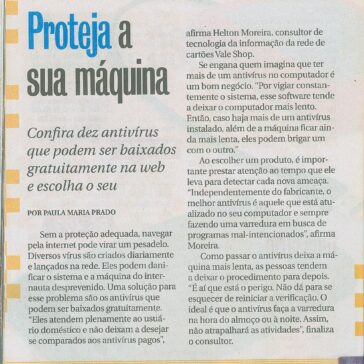 Projeta a sua máquina – Revista da Hora – Página 52 e 53