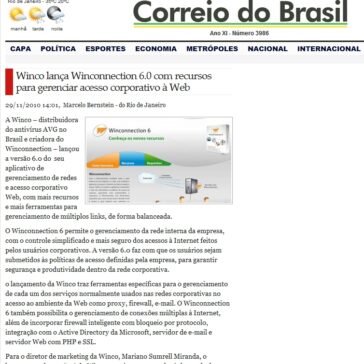 Winco lança Winconnection 6.0 com recursos para gerenciar acesso corporativo à Web – Correio do Brasil