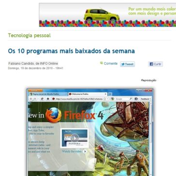 Os 10 programas mais baixados da semana – Info