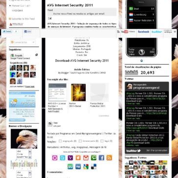 AVG Internet Security 2011 – Mensagem de Fé