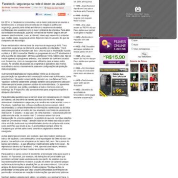 Facebook: segurança na rede é dever do usuário – TV Canal 13
