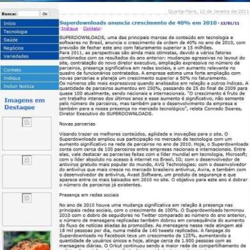 Superdownloads anuncia crescimento de 40% em 2010 – JorNow