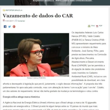 Vazamento de dados do CAR