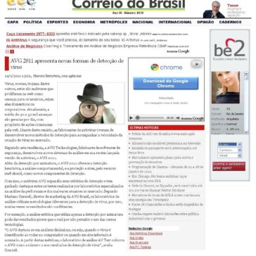 AVG 2011 apresenta novas formas de detecção de vírus – Correio do Brasil