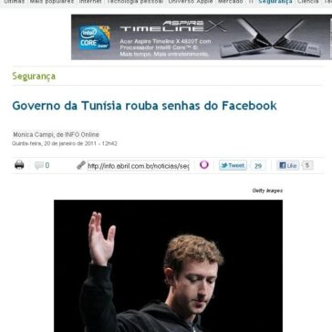 Governo da Tunísia rouba senhas do Facebook – Info Exame