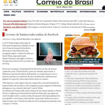 Governo da Tunísia rouba senhas do Facebook – Correio do Brasil