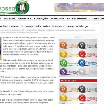 Crianças aprendem a mexer no computador antes de saber amarrar o cadarço – Mato Grosso Já