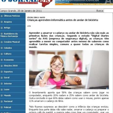 Crianças aprendem informática antes de andar de bicicleta – O Jornal MS