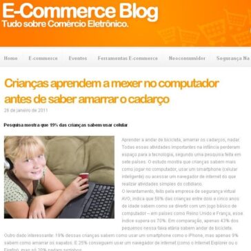Crianças aprendem a mexer no computador antes de saber amarrar o cadarço – E-commerce Blog